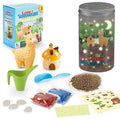 Kids DIY Glow Terrarium Kit – Indoor Plant Growing & Gardening Set with Llama Figurine, LED Light & Educational STEM Activity