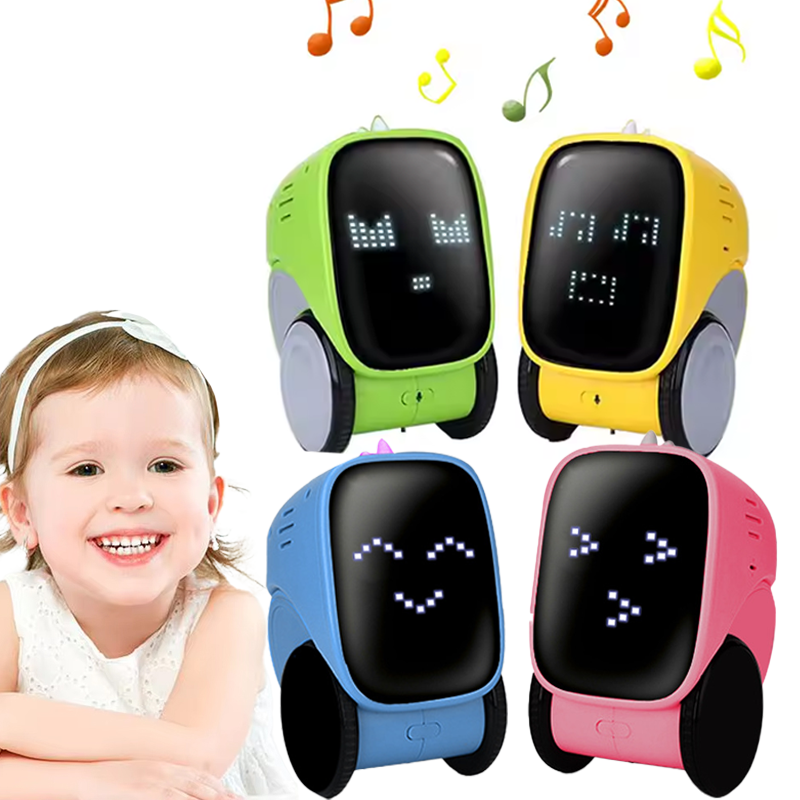 Yellow AI Smart Robot Toy for Kids – Voice Control, Touch & Gesture Interactive Educational STEM Learning Robot with Storytelling & Remote Programming